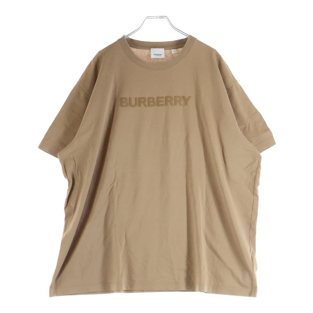 BURBERRY(バーバリー) 22SS ラバーロゴ クルーネック半袖Tシャツカットソー ブラウン 8055310