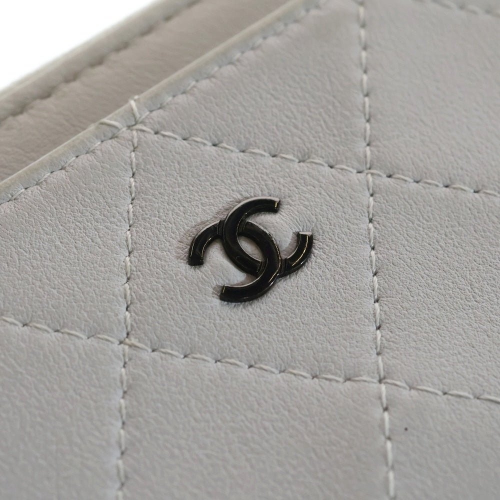 CHANEL(シャネル) L字ファスナー クラシックジップ コイン カードケース ライトブルー レディース