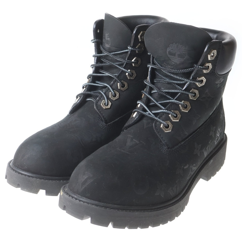 LOUIS VUITTON(ルイヴィトン) × Timberland ティンバーランド アンクルブーツ ブラック ヌバック 1AD73B