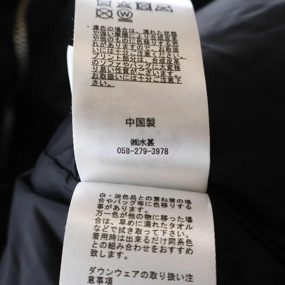 BILLIONAIRE BOYS CLUB(ビリオネアボーイズクラブ) BBC x FIRST DOWN LOGO DOWN JACKET ダウンジャケット BBCJP233X005 ブラック
