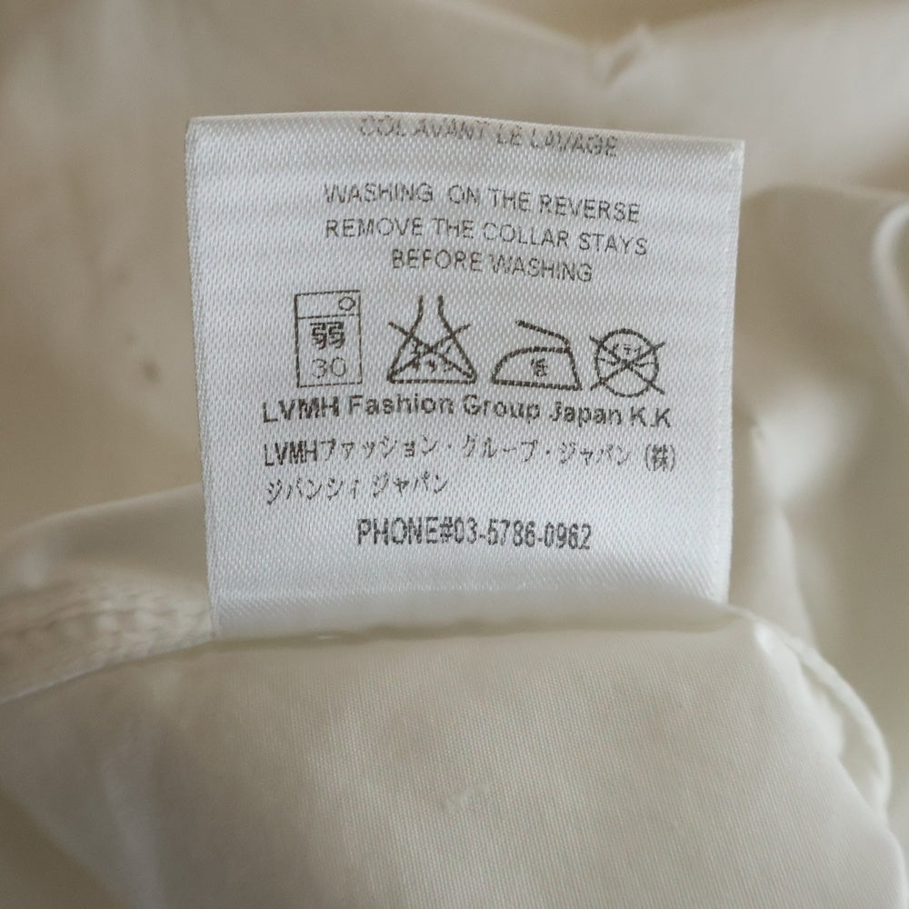 GIVENCHY(ジバンシィ) 16SS ブランドロゴ ダメージ加工 ブロード 長袖シャツ 16S-6038-697 ホワイト