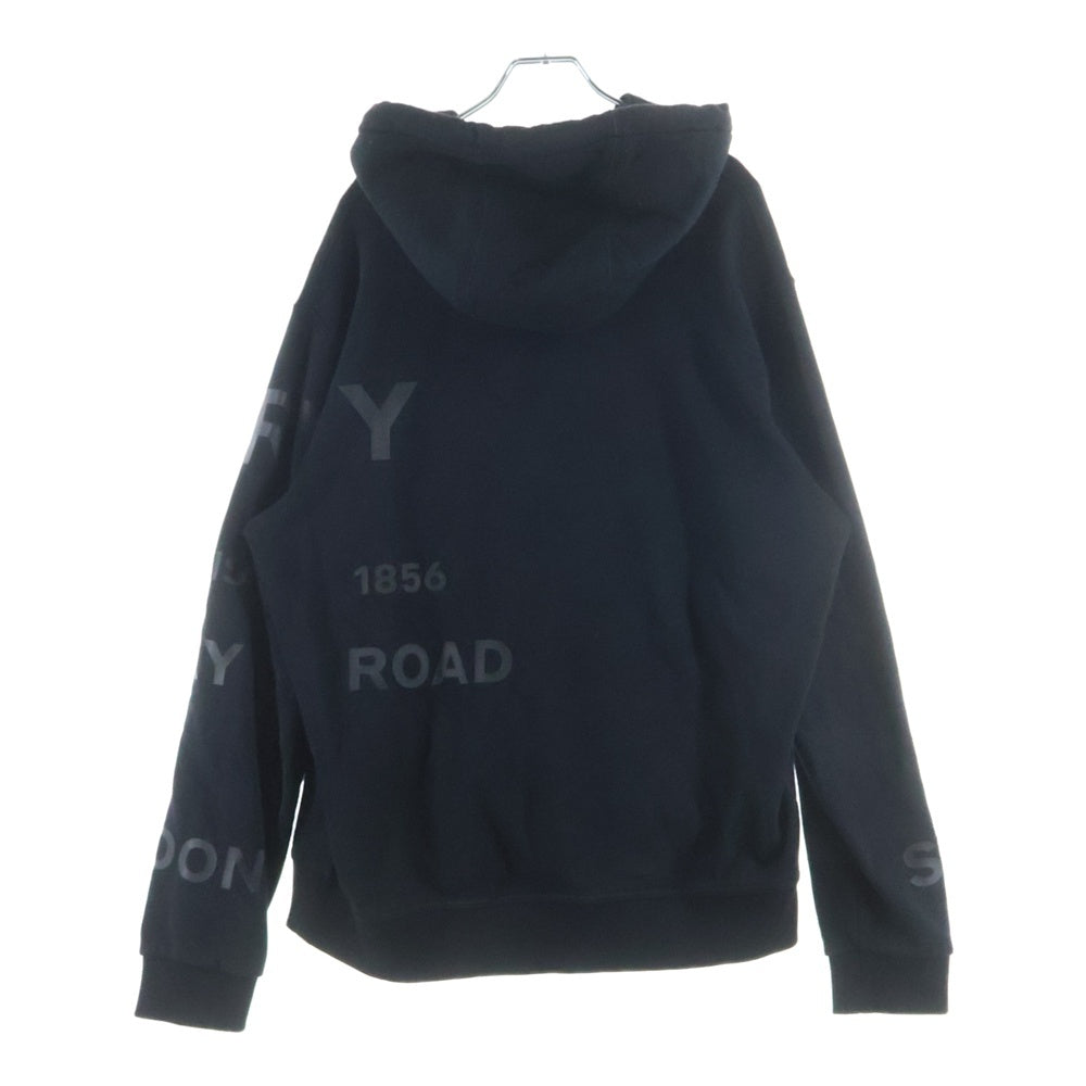 BURBERRY(バーバリー) Horse Ferry Print Hoodie ホースフェリー プルオーバーパーカー 8028539 ブラック