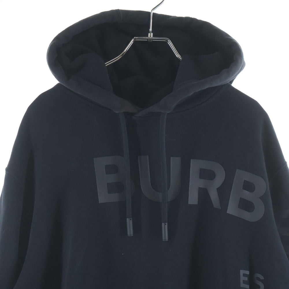 BURBERRY(バーバリー) Horse Ferry Print Hoodie ホースフェリー プルオーバーパーカー 8028539 ブラック