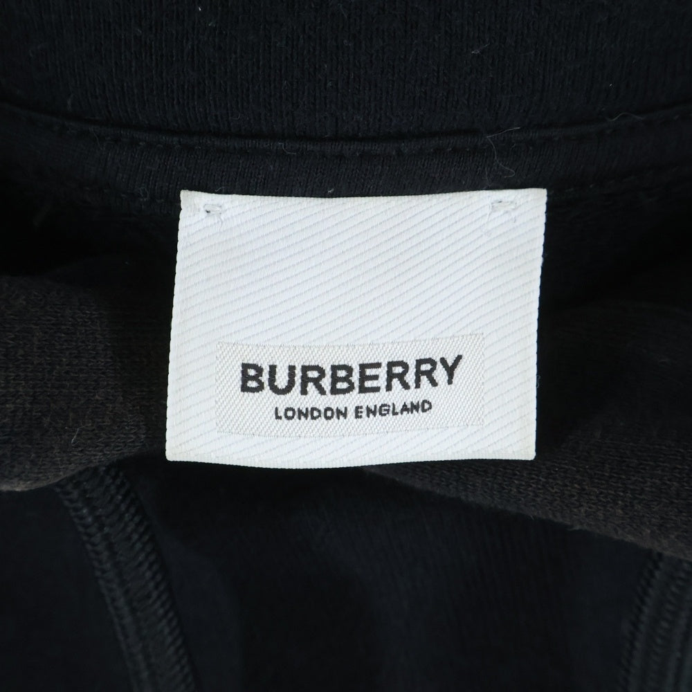 BURBERRY(バーバリー) Horse Ferry Print Hoodie ホースフェリー プルオーバーパーカー 8028539 ブラック