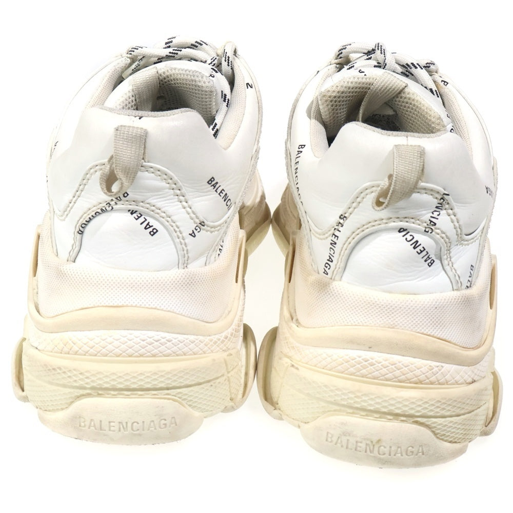 BALENCIAGA(バレンシアガ) Triple S Sneaker トリプルS ロゴ総柄 ローカットスニーカー 536737 ホワイト