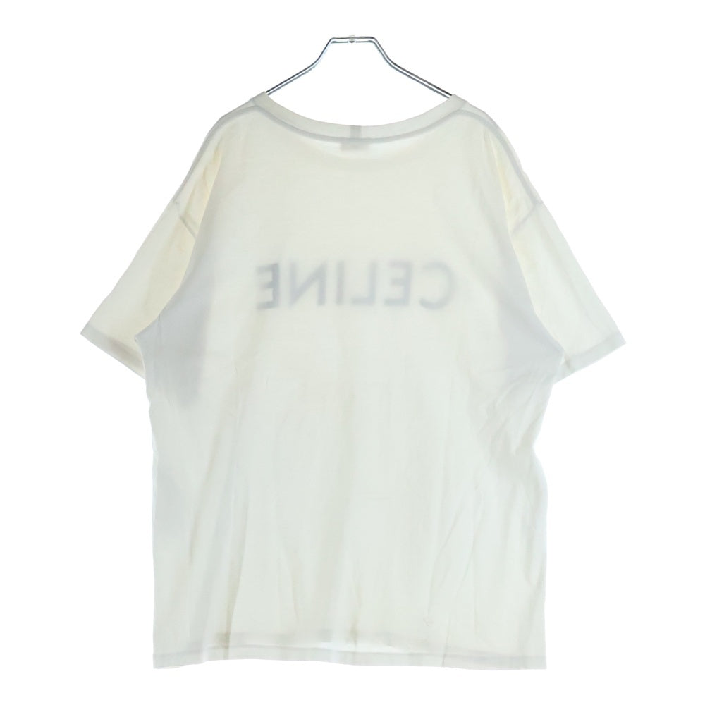 CELINE(セリーヌ) 22AW LOOSE LOGO PRINT TEE フロントロゴ ルーズロゴプリント クルーネックTシャツ 2X681671Q ホワイト