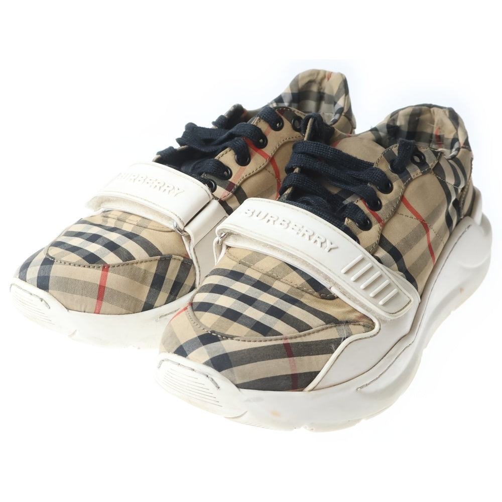 BURBERRY(バーバリー) バーバリー ノバチェック ベロクロ ローカットスニーカー ITLEOSHO5CAS ベージュ