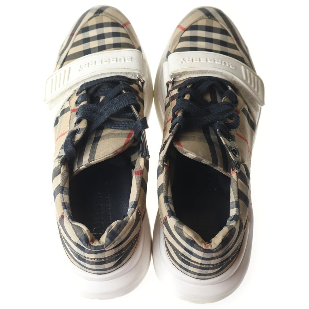 BURBERRY(バーバリー) バーバリー ノバチェック ベロクロ ローカットスニーカー ITLEOSHO5CAS ベージュ