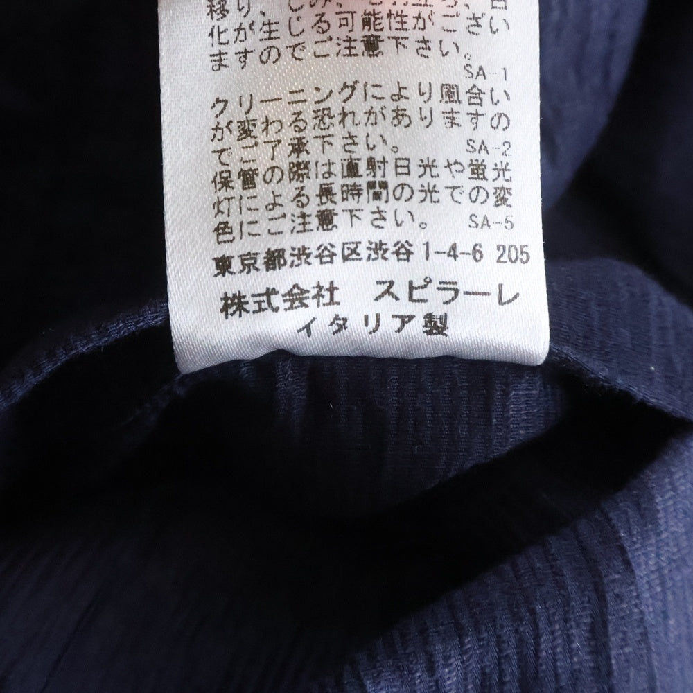 NO BRAND(ノーブランド) finjack しわ加工 2B テーラードジャケット ネイビー