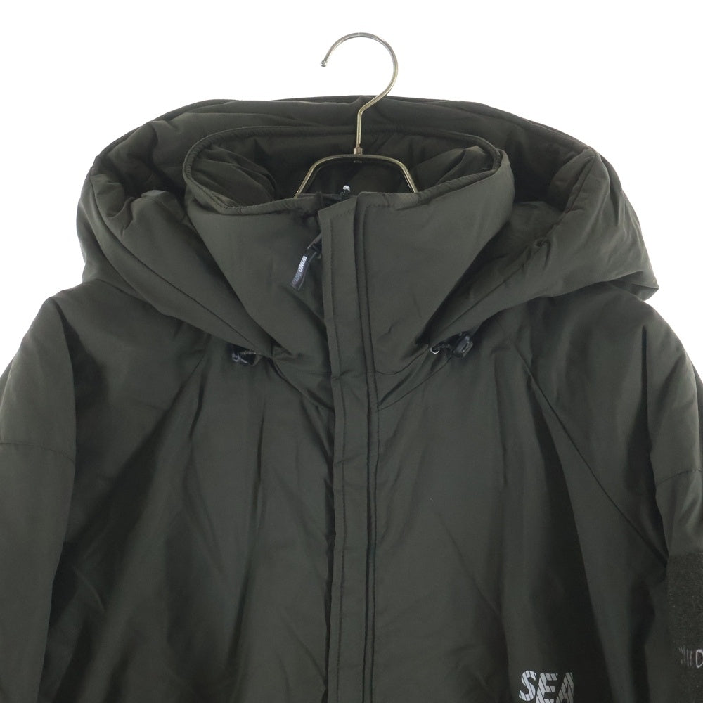 WIND AND SEA(ウィンダンシー) × WILDTHINGS READY PARKA ワイルドシングス ナイロン ダウンジャケット アウター カーキ WT22525SN-WAS