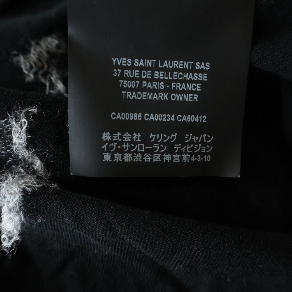 SAINT LAURENT PARIS(サンローランパリ) 19SS SEX PISTOLS セックス ピストルズ シドアンドナンシー プリント クルーネック半袖Tシャツカットソー ブラック 601548