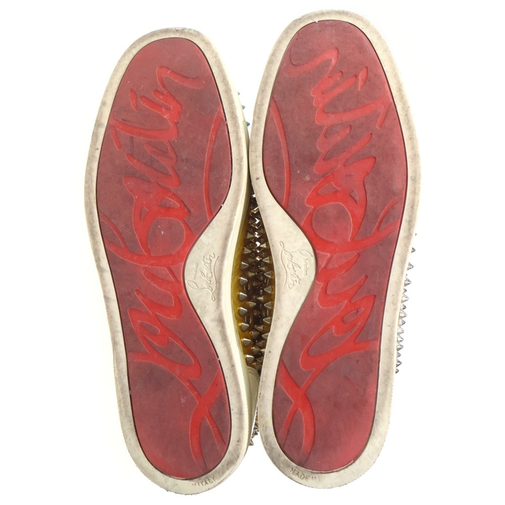 CHRISTIAN LOUBOUTIN(クリスチャンルブタン) マルチレザー スタッズ ハイカットスニーカー マルチ