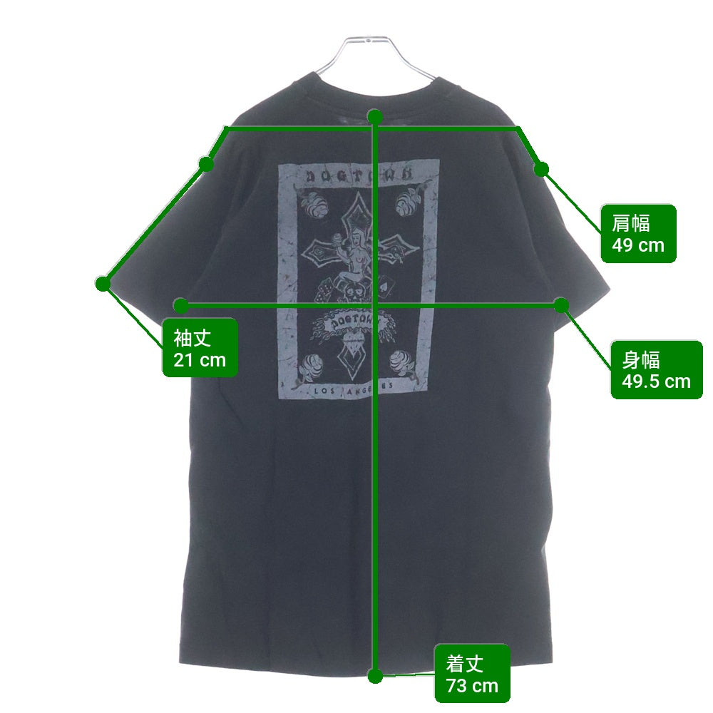 VINTAGE(ヴィンテージ) 90s DOGTOWN ドックタウン 裾袖シングル クルーネックTシャツ ブラック