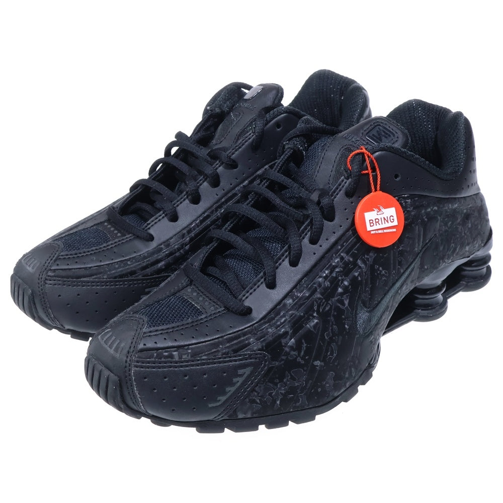 NIKE(ナイキ) WOMEN'S SHOX R4 BLACK FLORAL DARK SMOKE GREY ウィメンズ ショックス R4 ブラックフローラル ローカットスニーカー US10/27cm ブラック HV0934-002 レディース