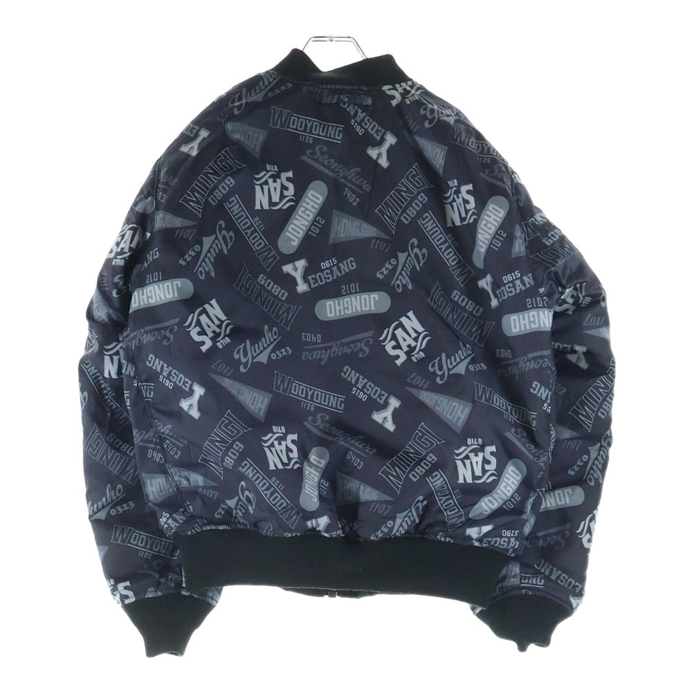 AVIREX(アヴィレックス) × ATEEZ REVERSIBLE MA-1 リバーシブルジャケット 783‐5252047 ブラック