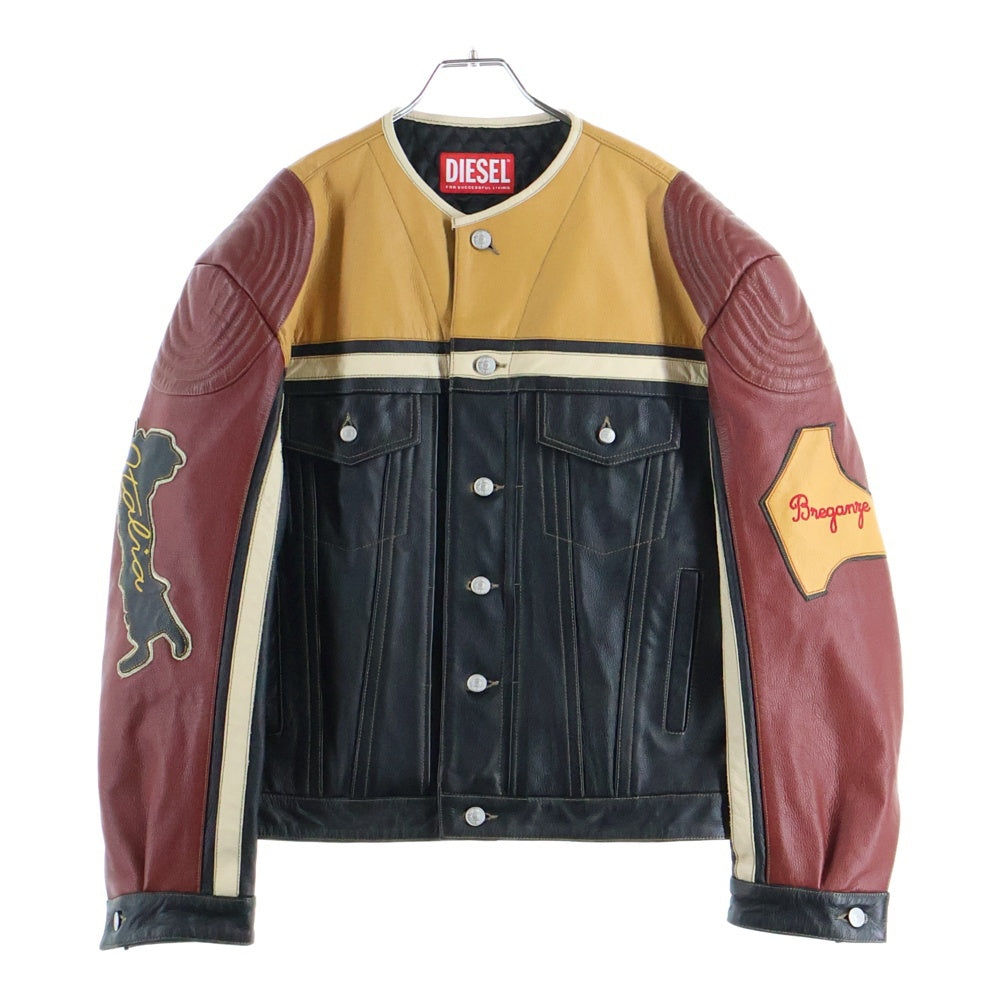 DIESEL(ディーゼル) 25SS L-Coug-20th Leather Jacket 20周年モデル P016510SPCW マルチカラー