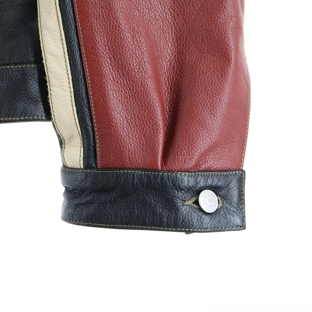 DIESEL(ディーゼル) 25SS L-Coug-20th Leather Jacket 20周年モデル P016510SPCW マルチカラー
