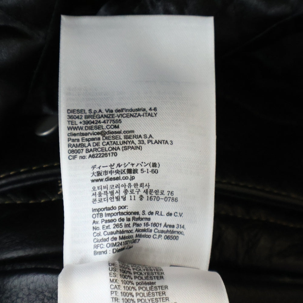 DIESEL(ディーゼル) 25SS L-Coug-20th Leather Jacket 20周年モデル P016510SPCW マルチカラー