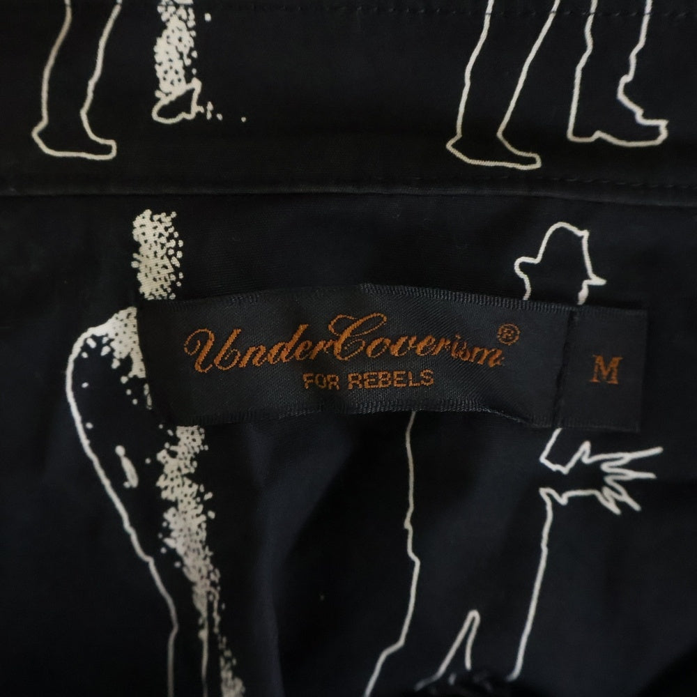 UNDERCOVERISM(アンダーカバイズム) 02AW 魔女期 フレディクルーガーシャツ M252 ブロード ロングスリーブシャツ ブラック