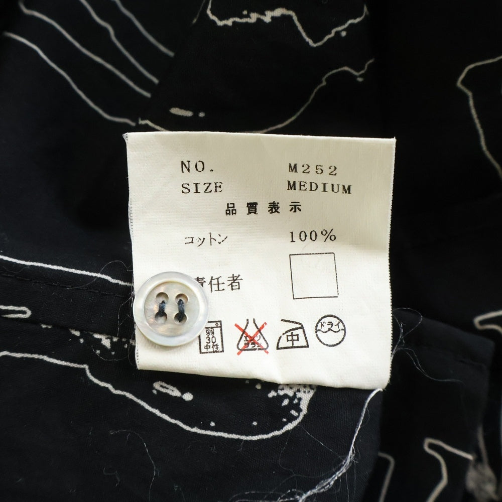 UNDERCOVERISM(アンダーカバイズム) 02AW 魔女期 フレディクルーガーシャツ M252 ブロード ロングスリーブシャツ ブラック