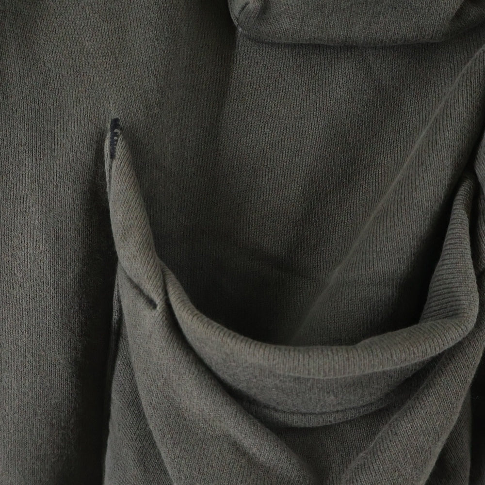 NUMBER (N)INE(ナンバーナイン) 06AW NOIR期 本人期 宮下期 3ポケット ririジップ ダブルジップ フードサーマル ジップアップパーカー グレー