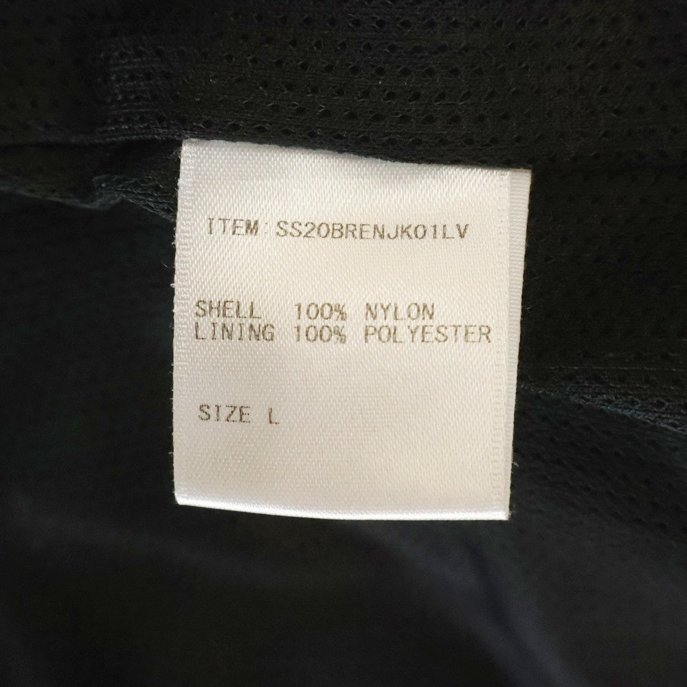 The Ennoy Professional(エンノイプロフェッショナル) 20SS Nylon Jacket ロゴ白刺繍 ナイロン SS20BRENJK01LV ナイロントラックジャケット ブラック