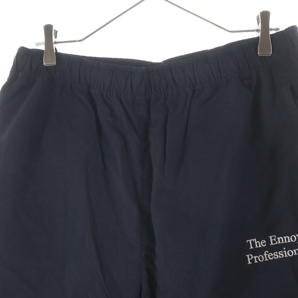The Ennoy Professional(エンノイプロフェッショナル) 21SS Nylon Pant ロゴ白刺繍 ナイロン SS21BRENPT04LV ナイロンパンツ ブラック