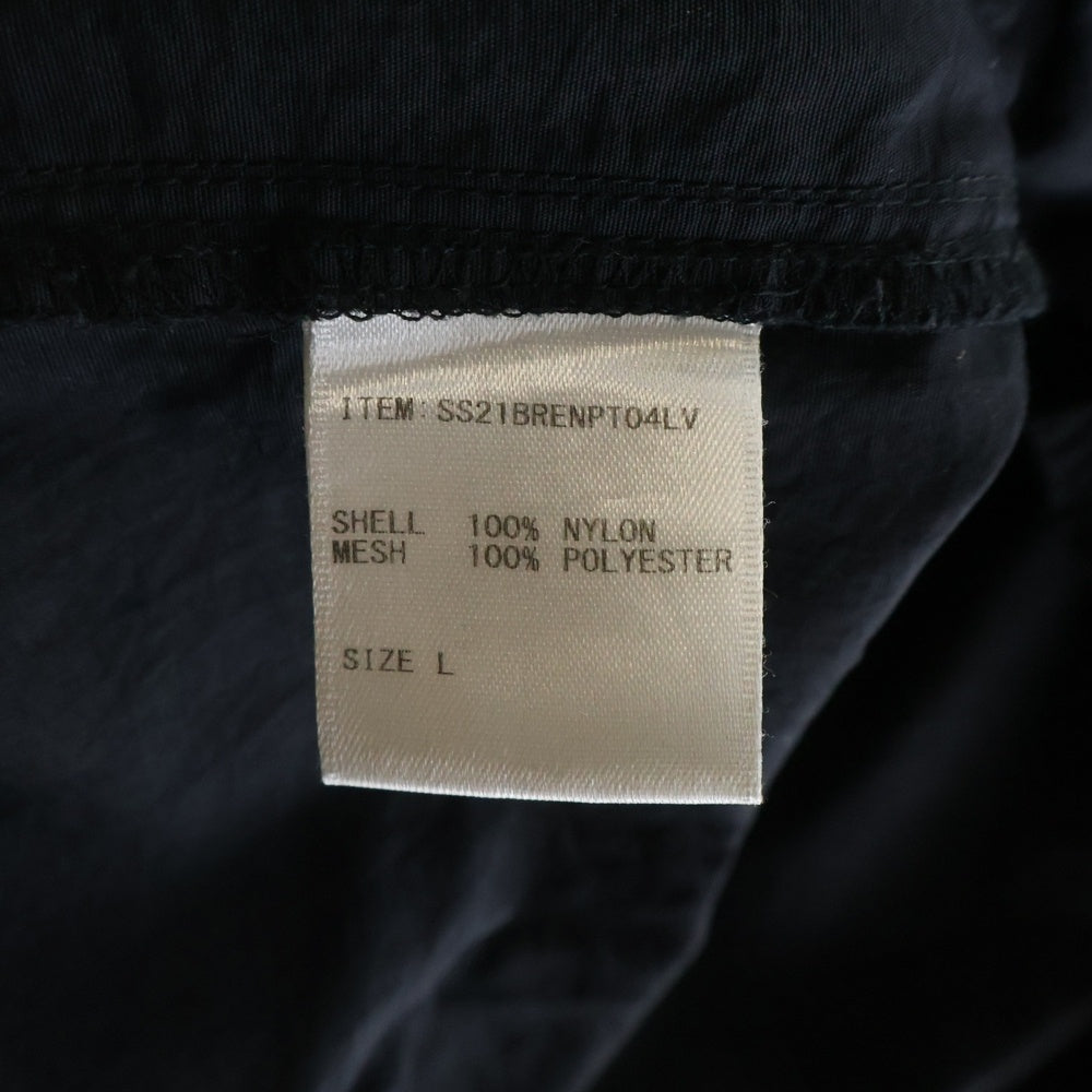 The Ennoy Professional(エンノイプロフェッショナル) 21SS Nylon Pant ロゴ白刺繍 ナイロン SS21BRENPT04LV ナイロンパンツ ブラック