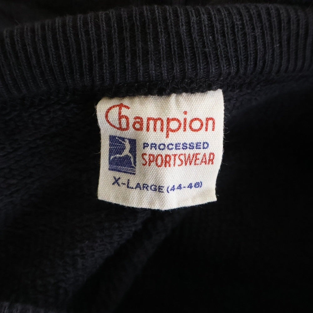 CHAMPION(チャンピオン) ROCHESTER ブロークンフーデッドスウェットシャツ ランタグ復刻 ダメージ加工 後付けパーカー プルオーバーパーカー C3-Q120 グレー