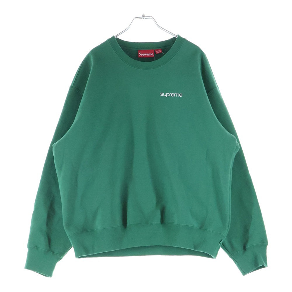 SUPREME(シュプリーム) 23AW NYC Crewneck ニューヨーク クルー ネック ロゴ プリント スウェットシャツ トレーナー グリーン