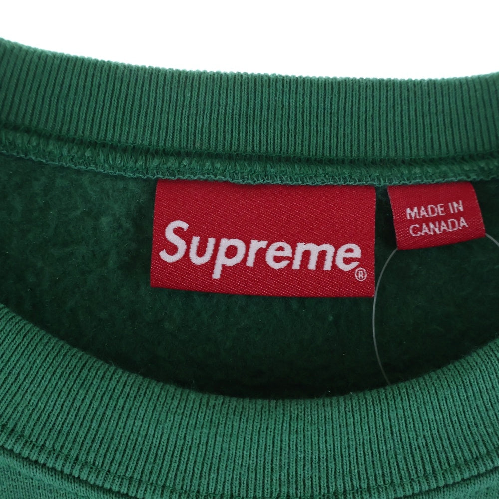 SUPREME(シュプリーム) 23AW NYC Crewneck ニューヨーク クルー ネック ロゴ プリント スウェットシャツ トレーナー グリーン