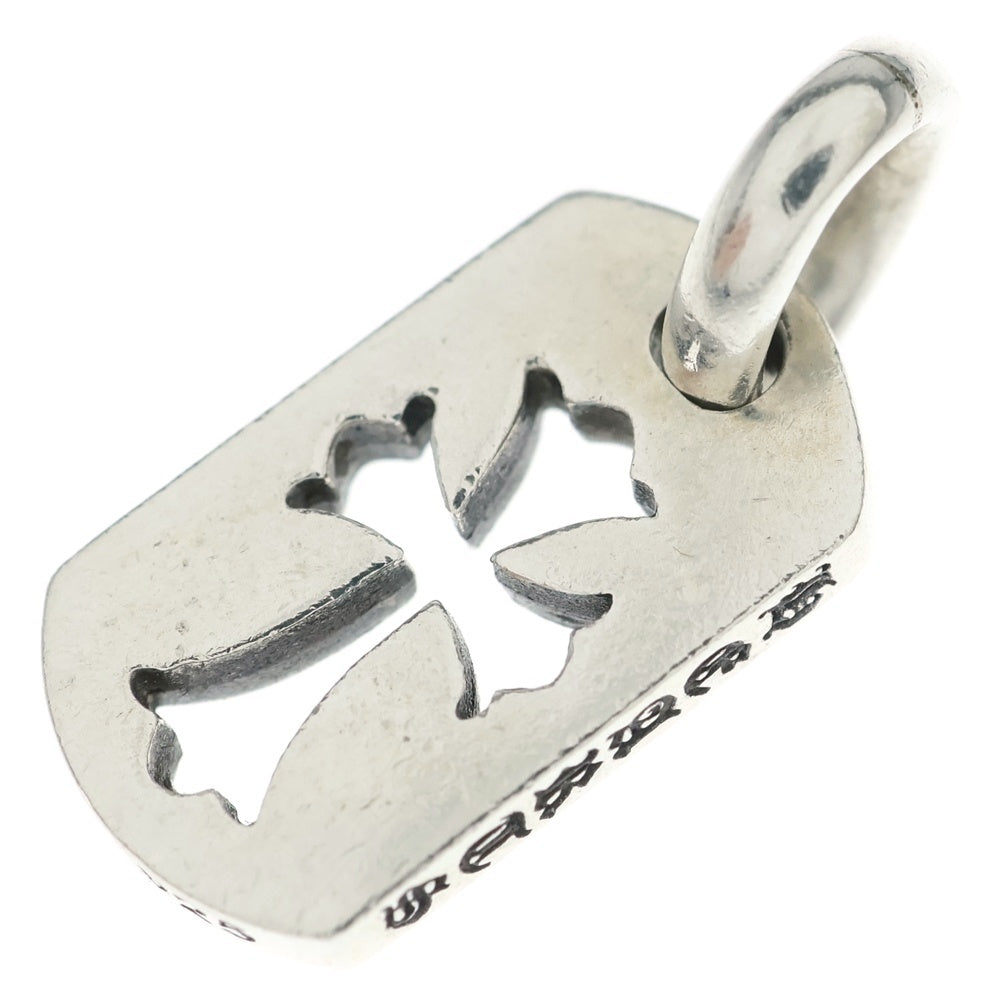 CHROME HEARTS(クロムハーツ) DT TNY CO CRS タイニーカットアウトクロスドッグタグ チャーム ペンダントトップ シルバー BCA252