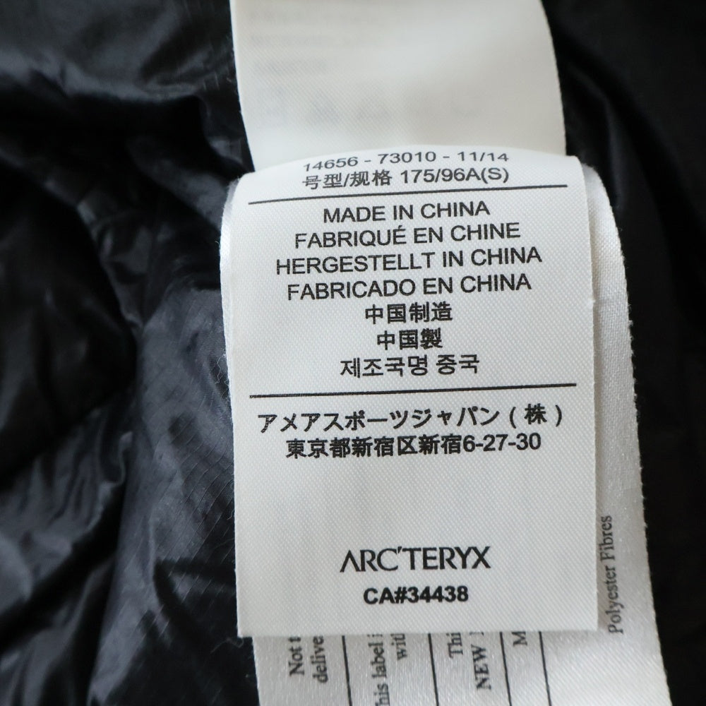 ARC'TERYX(アークテリクス) 14AW Ceres Jacket セレスジャケット エッセンシャルコレクション 14656-73010 ダウンジャケット ブラック