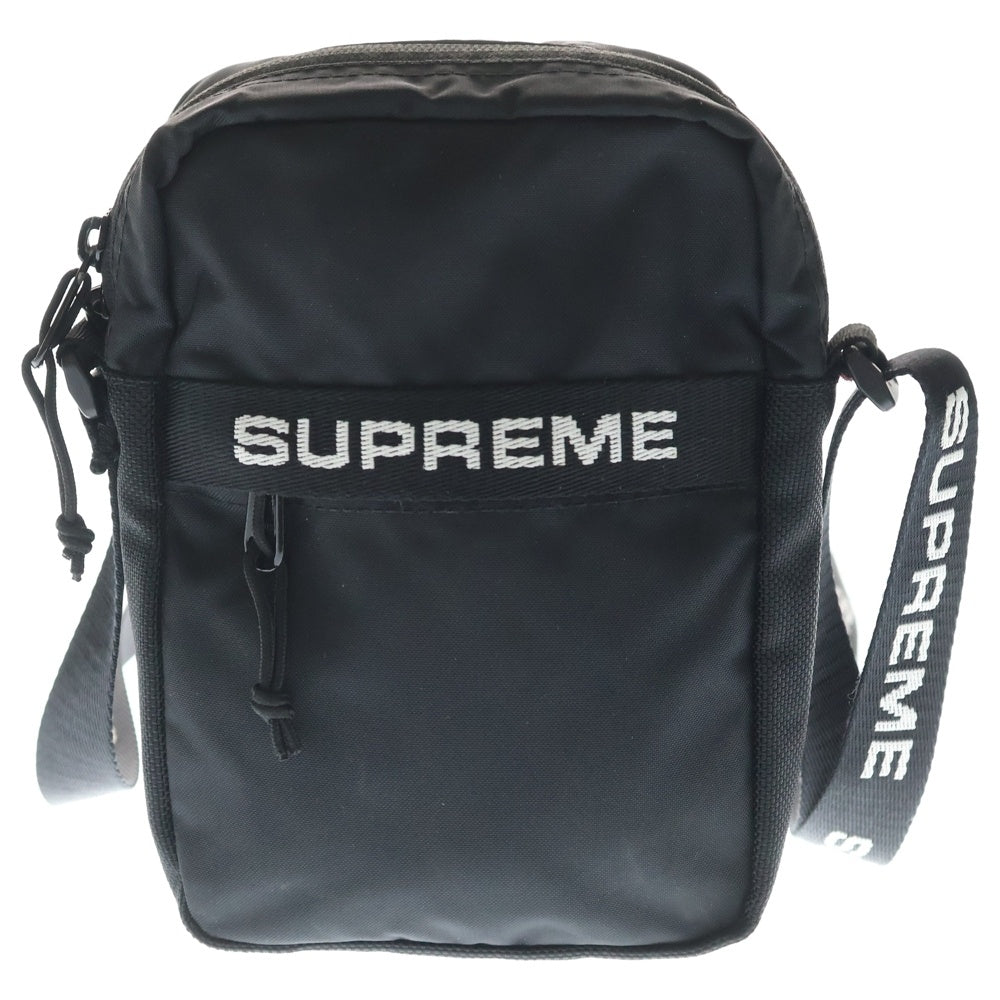 SUPREME(シュプリーム) 22AW Shoulder Bag ブランドロゴテープ ショルダーバック ブラック レディース