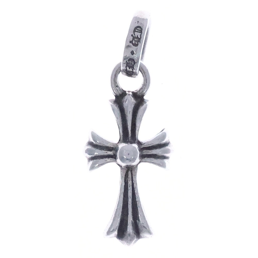 CHROME HEARTS(クロムハーツ) CRS BBYFAT ベイビーファットクロス アフターダイヤ ペンダントトップ シルバー