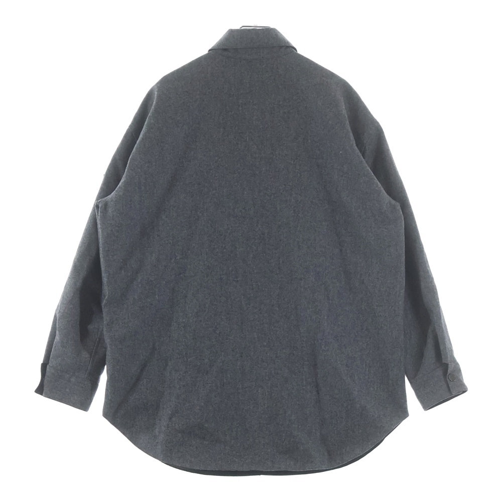 MONCLER(モンクレール) ロゴワッペン付き 長袖ウールシャツ F20932F70570 54233 グレー レディース