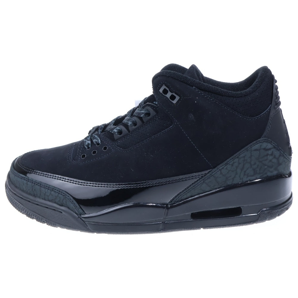 NIKE(ナイキ) Air Jordan 3 Retro Black Cat (2025) エアジョーダン 3 レトロ ブラックキャット ハイカットスニーカー US9.5/27.5cm CT8532-001