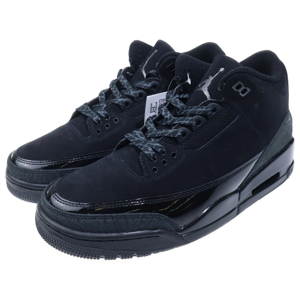 NIKE(ナイキ) Air Jordan 3 Retro Black Cat (2025) エアジョーダン 3 レトロ ブラックキャット ハイカットスニーカー US9.5/27.5cm CT8532-001