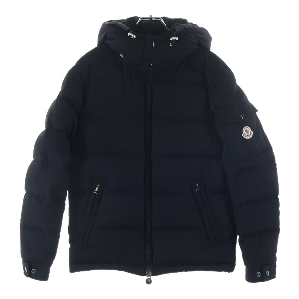 MONCLER(モンクレール) 17AW MONTGENEVRE モンジュネーブル ウール フーデッド ジップアップ ダウンジャケット ブラック C20914033805
