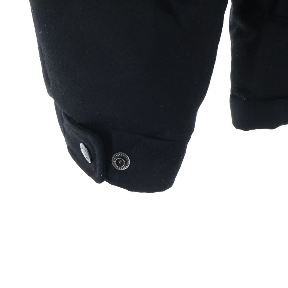 MONCLER(モンクレール) 17AW MONTGENEVRE モンジュネーブル ウール フーデッド ジップアップ ダウンジャケット ブラック C20914033805