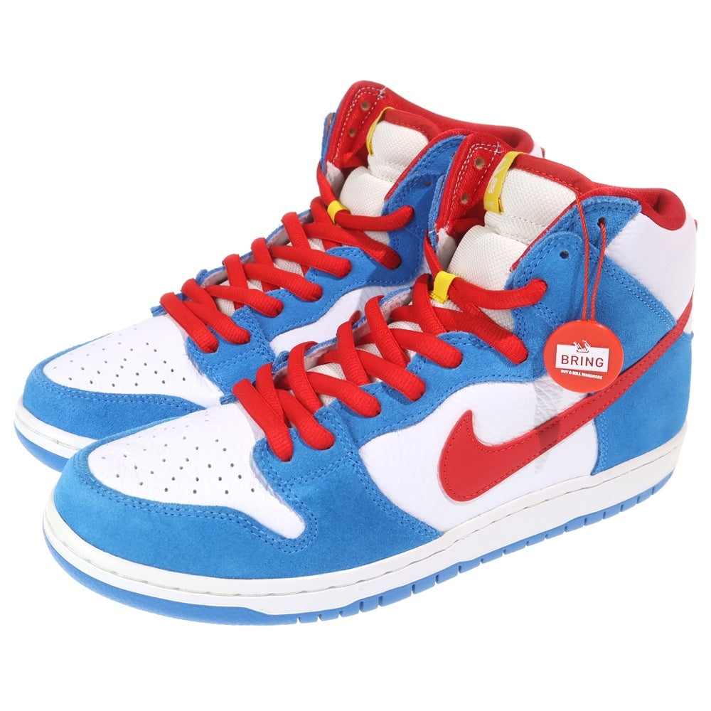 NIKE(ナイキ) Dunk High Doraemon ダンクハイ ドラえもん CI2692-400 US10.5/28.5cm ハイカットスニーカー ブルー