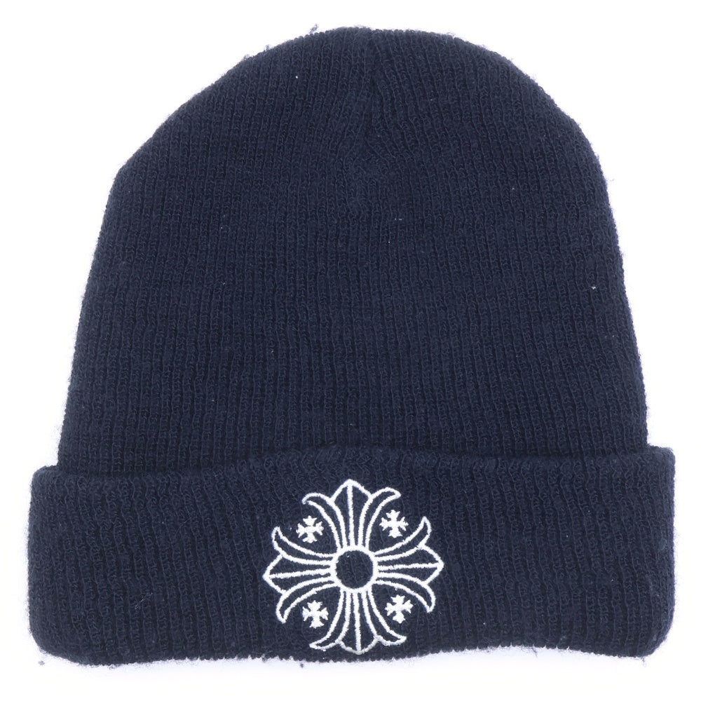 CHROME HEARTS(クロムハーツ) WOOL WATCH CAP FUCK YOU ウールワッチキャップ CHプラスファッキュー刺繍ビーニー帽子 ブラック