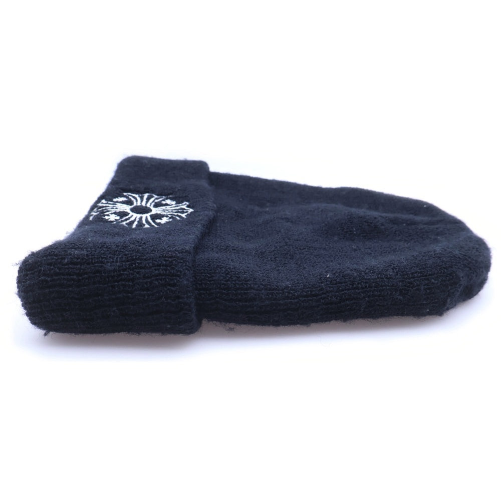 CHROME HEARTS(クロムハーツ) WOOL WATCH CAP FUCK YOU ウールワッチキャップ CHプラスファッキュー刺繍ビーニー帽子 ブラック