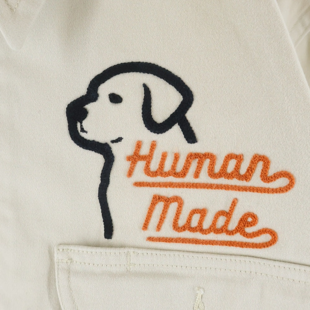 HUMAN MADE(ヒューマンメイド) 22SS Puppy Embroidered Work Jacket 犬刺繍 ハートボタン トラッカージャケット ベージュ