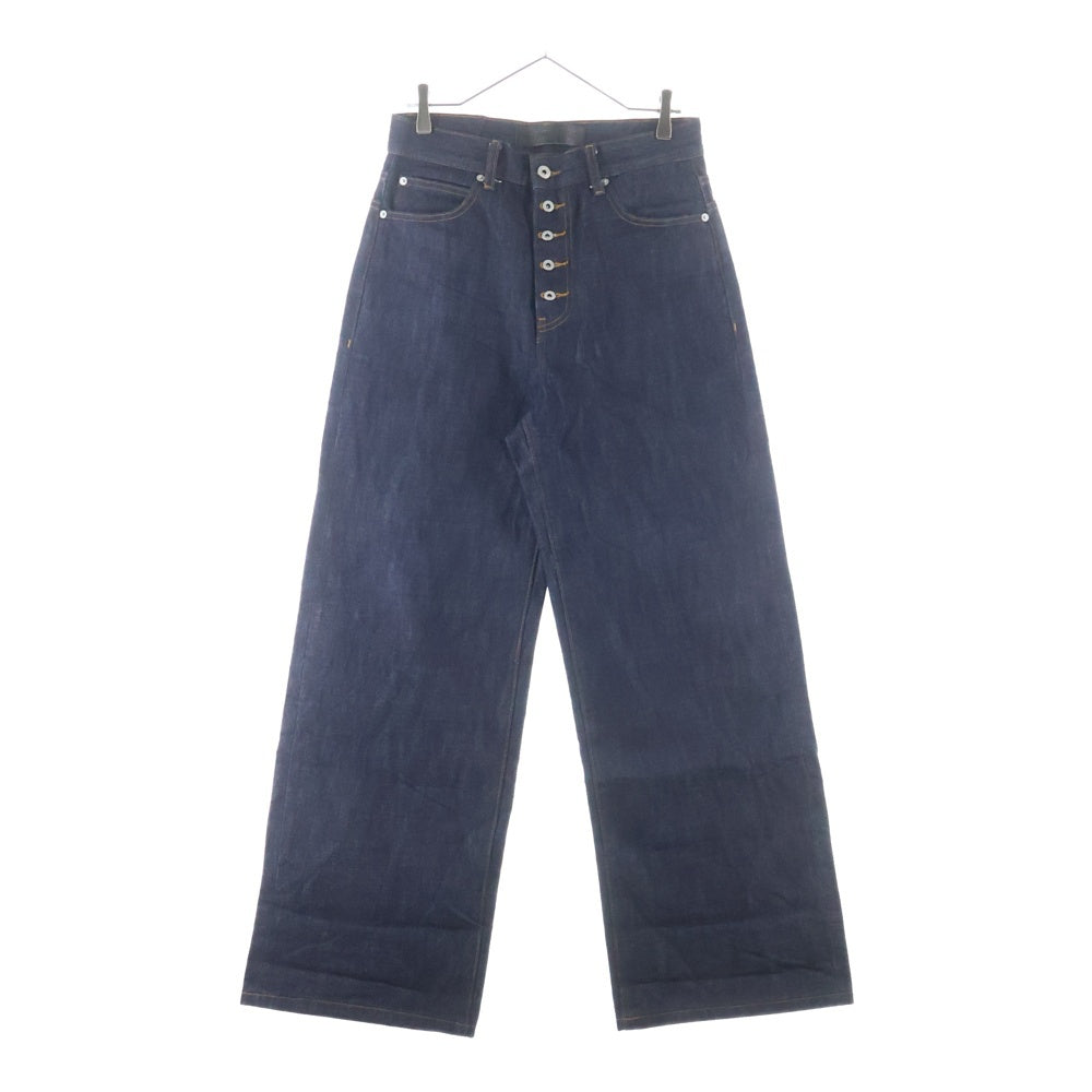 美品 NO/FAITH STUDIOS 手作りセルビッジデニム デニム ワイド NO/FAITH STUDIOS(ノーフェイスストゥディオス) RAW DENIM LOOSE FIT