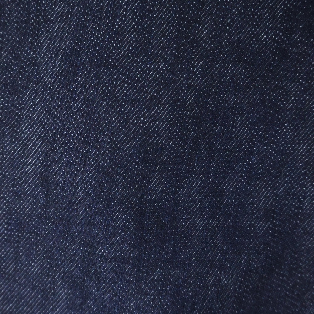 NO/FAITH STUDIOS(ノーフェイスストゥディオス) RAW DENIM LOOSE FIT 月桂樹 セルビッチ 剥き出しボタン リジット ワイドデニム ネイビー