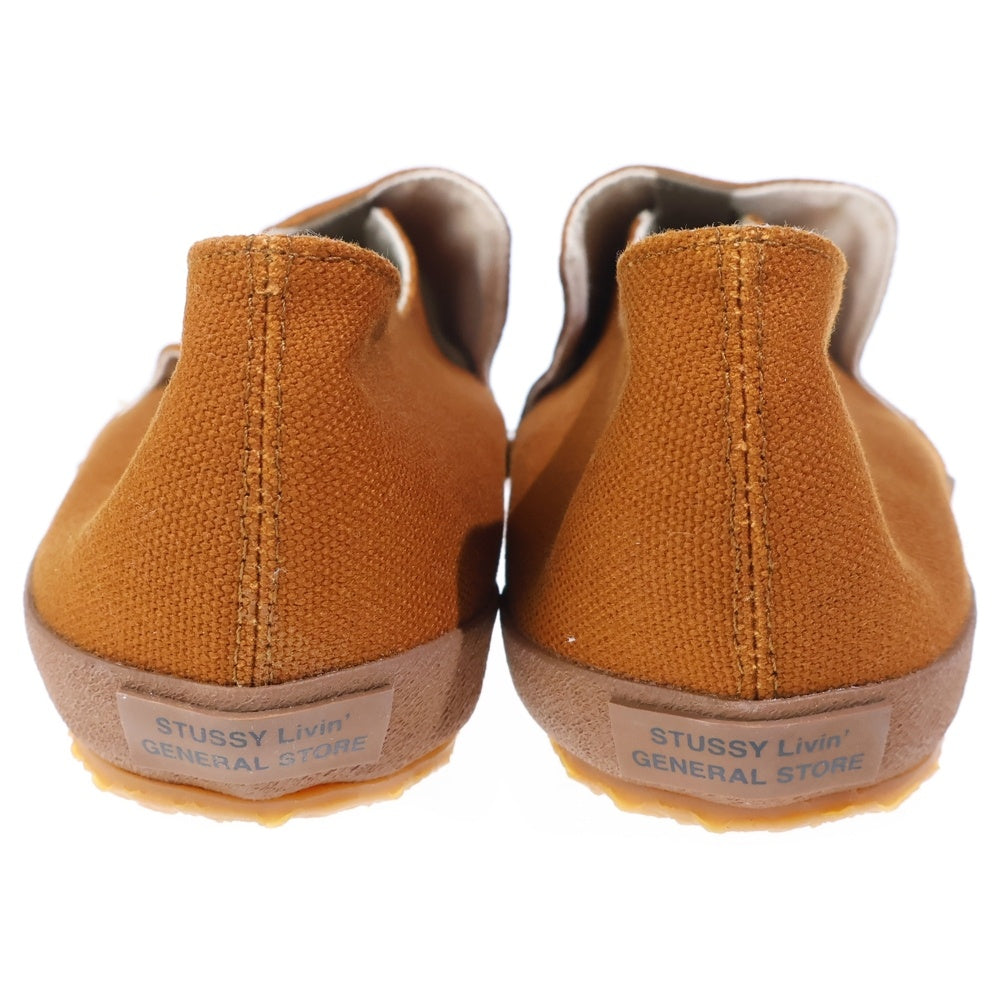 STUSSY(ステューシー) ×moonstar SLIP-ONSHOES ムーンスター スリップオンシューズ ネイビー