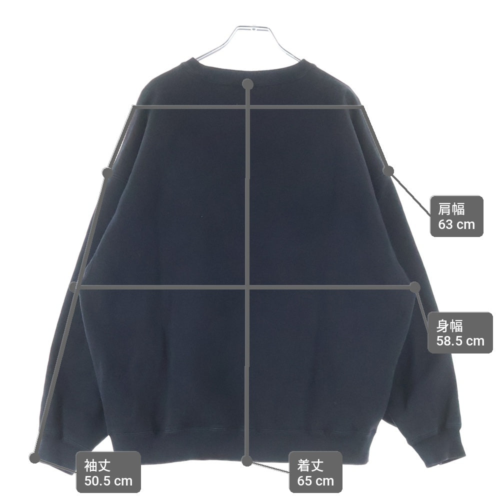 WTAPS(ダブルタップス) ×CHAMPION チャンピオン フロント刺繍 クルーネックスウェットトレーナー ブラック C8-X016