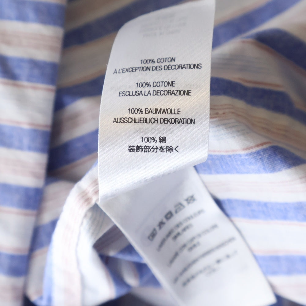 SUPREME(シュプリーム) 24SS Loose Fit Multi Stripe S/S Shirt ルーズフィットマルチストライプシャツ 半袖シャツ ストライプ ブルー