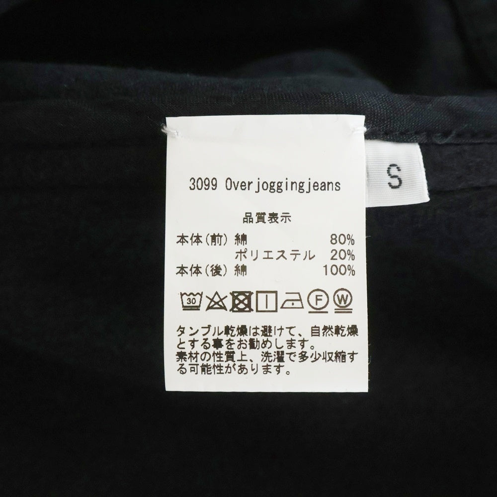 BLESS(ブレス) ×LEVI'S 3099 over jogging jeans リーバイス NIKE スウェット デニム 再構築 ドローコード ベルトフープ ワイドデニム ブラック